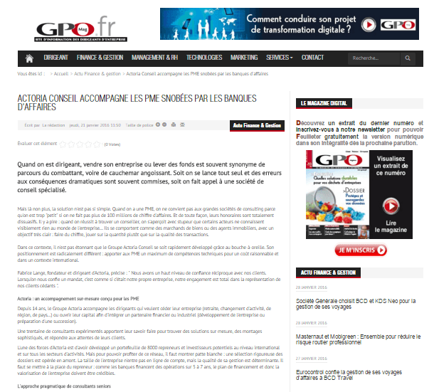 On parle de nous, transmission d'entreprises en Tunisie On parle de nous, transmission d'entreprises en Tunisie